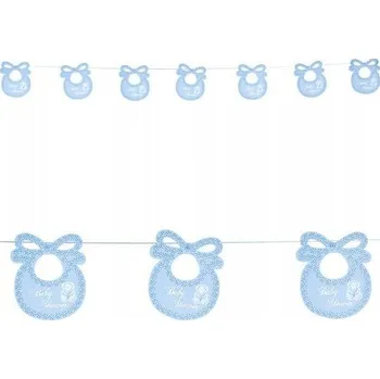 Girlanda na Baby Shower - Modrý bryndáček