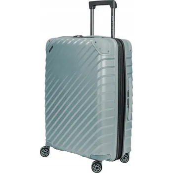 Střední kufr SwissBags Diamond cut 67 cm metalická modrá