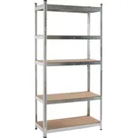 Regál policový | 900x450x1800 mm (Policový regál samonosný vysoká nosnost 265 kg na polici)