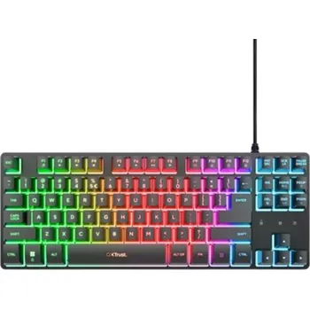 Klávesnice TRUST Klávesnice GXT 833 Thado, Membránová, USB, RGB, černá