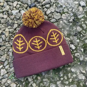 Čepice Zimní Čepice Wychwood Carp Bobble Hat Cihlová