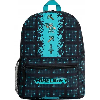 Školní batoh jednokomorový Minecraft modrý
