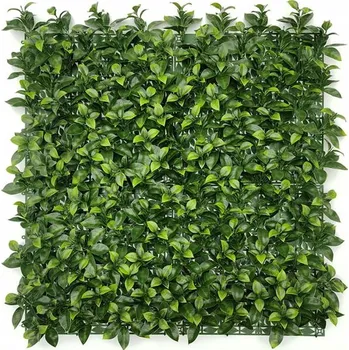 umělá květina ZELENÁ STĚNA BŘEČŤAN, LIST GARDÉNIE, ŽIVÝ PLOT 3 M