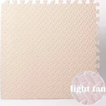 Hračka pro kojence Měkká pěnová podložka pro děti | dětská podložka, hrací koberec - Béžový , 4 KS