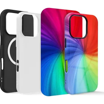 Pouzdro na mobilní telefon Dvouvrstvé pouzdro pro sublimaci kompatibilní s MagSafe pro IPHONE 15 PRO