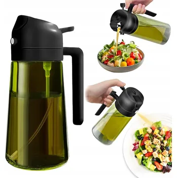 Obraz ROZPRAŠOVAČ NA OLEJ, OCET, TMAVÉ SKLO, SKLENĚNÝ DÁVKOVAČ, MLHA, 470 ML