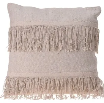 Polštář HOMESTYLING Polštář dekorační se střapci bavlna 45 x 45 cm DESIGN 1 KO-A35850010des1