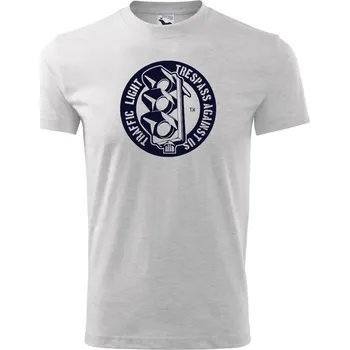 Traffic Light - Tričko dětské bavlněné - 98 cm / 2 roky ( Světlešedý Melír )