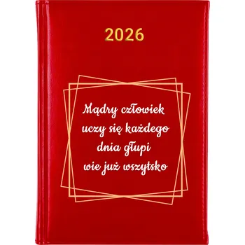 Kalendář Knižní kalendář 2026 A5 červený