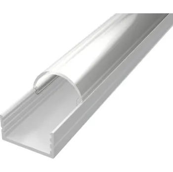 LED páska Ledshopik LED profil ALPI WIDE-MINI bílý - LED profil WIDE-MINI bílý - 1m