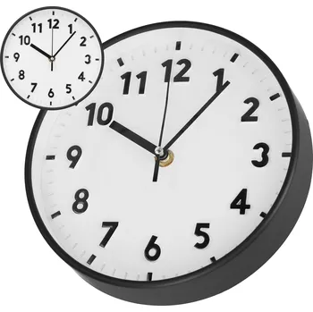 Hodiny Zegar ścienny czarny nowoczesny do salonu kuchyně dekorativní klasické