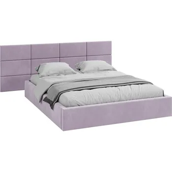 Postel Čalouněná postel DENVER 140x200 s kovovým zdvižným roštem PARIS FIALOVÁ
