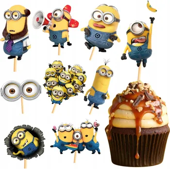 Party dekorace NA DORT OZDOBA Mimoni DORTOVÁ OZDOBA MUFFINY NAROZENINOVÁ DEKORACE