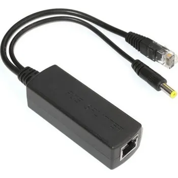 Switch XtendLan XL-POES-12V2, PoE splitter 802.3af, 100Mb, stabilizovaných 12V/1.2A, přep. ochrana