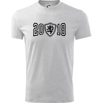 Chlapecké tričko Narozeninový motiv - znak - 2018 - Tričko dětské bavlněné - 158 cm/12 let ( Světlešedý Melír )