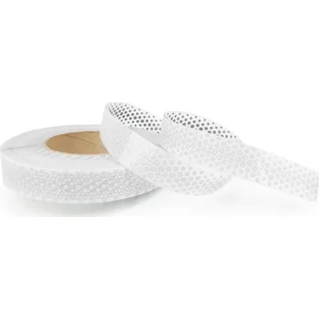 Obraz Nažehlovací reflexní páska pro děti, stříbrné tečky, 2,5 cm, 1 m.