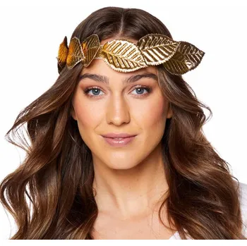 Řecká látková čelenka vavřínové listy