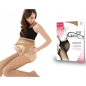 Dámské punčochy PUNČOCHÁČE PUNČOCHY 20 DEN GATTA BODY PROTECT BÉŽOVÉ BEZTLAKOVÉ MATNÉ 4