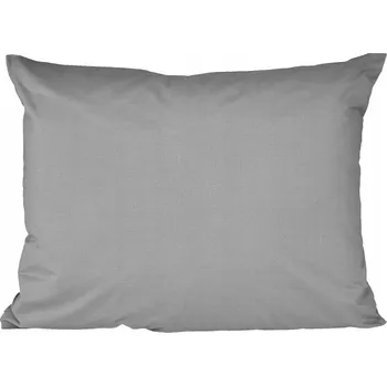 Povlak na polštářek Šedý bavlněný povlak na polštář 40x60 jednobarevný matný hladký na spaní
