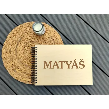 Fotoalbum Dětské dřevěné fotoalbum se jménem na přání Písmo 5 - D-decor