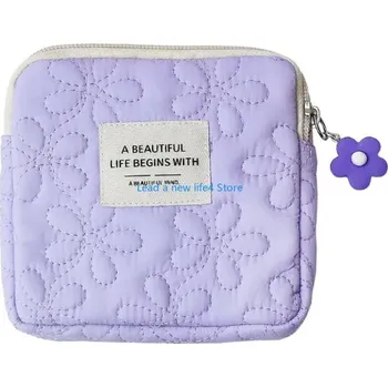 Kosmetická taška Kosmetická taštička s květinovým vzorem | kosmetická taška, úložná taštička - pro fialovou