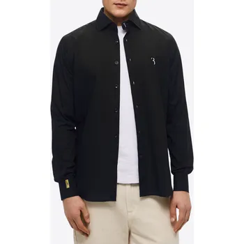 Pánská košile BILLIONAIRE Night Black košile XL Černá