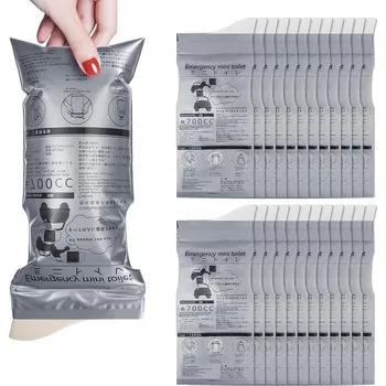 Zabezpečení domácnosti 24 KS NOUZOVÝ ZÁCHOD DO AUTA 700ML - SÁČKY NA MOČ