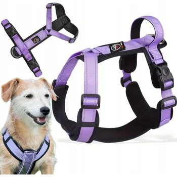 Postroj pro psa Nastavitelné postroje GUARD pro psa CAPRI fialové vel M