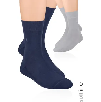 Pánské ponožky Pánské polofroté ponožky se vzorem 407 Steven, Hnědá 39-41 i170_HD003003C