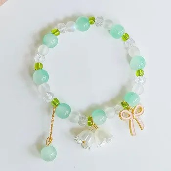 Náramek Barevný květinový korálkový náramek | dámský náramek, korálkový náramek - 18 let