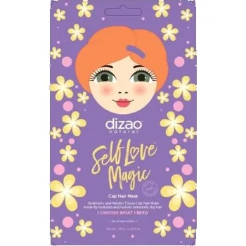 Barva na vlasy DIZAO: Maska na vlasy s čepičkou „Kys. hyaluronová a keratin“ 40g K1307