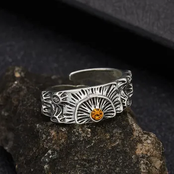 Prsten Stříbrný retro prsten se stylovým motivem | prsten, šperk - RI22Y0325