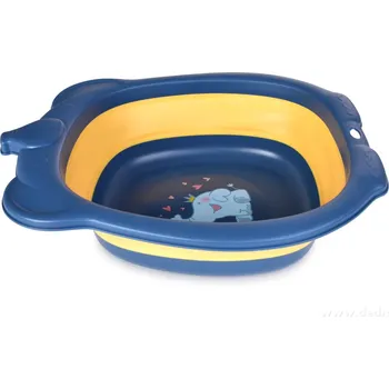 Umyvadlo BABY | skládací dětské umyvadlo | multifunkční | s otvorem na zavěšení | motiv slona | tmavě modré
