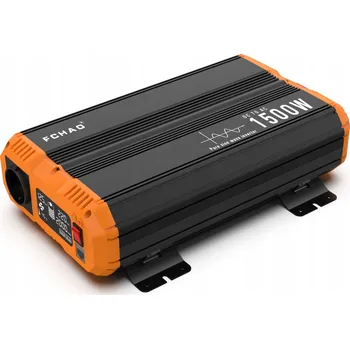 Měnič napětí Měnič napětí FCHAO 12V 1500W čistý sinusový střídač DC na AC 230V s LCD displejem