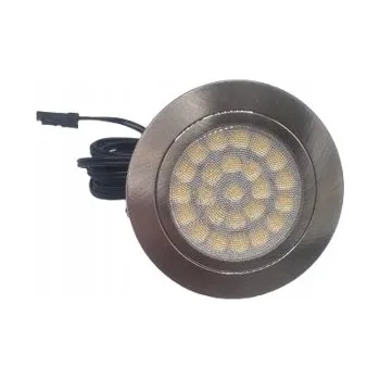 Bodové svítidlo LED nábytkové svítidlo zapuštěné OL11 2W ocel broušená, studená bílá