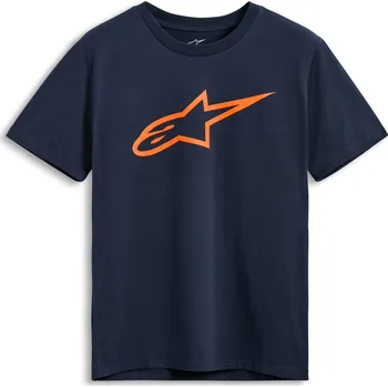 Pánské tričko Triko AGELESS 2.0 CSF, ALPINESTARS (modrá/oranžová)