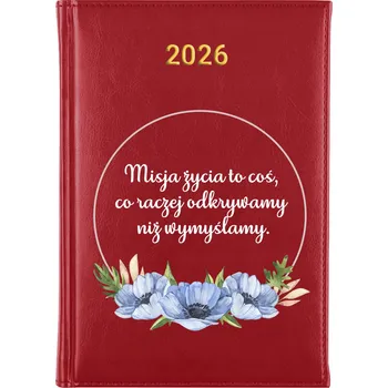 Kalendář Knižní kalendář 2026 A5 červený