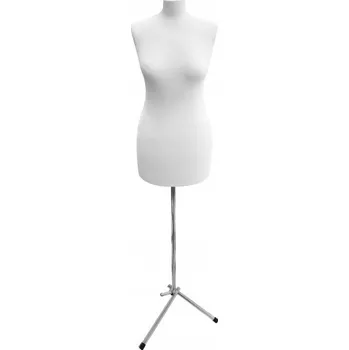 Krejčovská panna Krejčovská panna vel. 36-38 polystyrénové tělo PLM, barva Krémová sv. rovné nožky