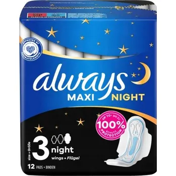 Always, Maxi night, Vložky, 12 kusů