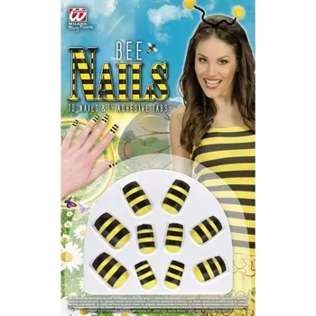 Sada na nehty, umělé nehty, včelka, včelka 10 ks