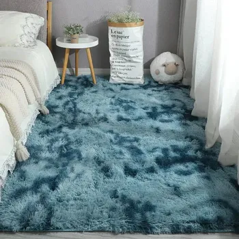 Koberec Hebký koberec k posteli 40x60 cm | koberec, dekorace - Gradient tmavě modrá , 40cmx60cm