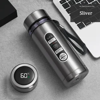 Termohrnek Chytrý termohrnek s LED displejem teploty | termohrnek, nerezový hrnek - Barva 2 , 800ml