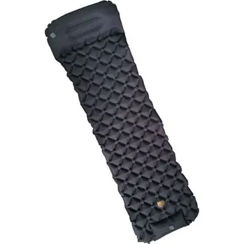 Karimatka Karimatka nafukovací s polštářem, 195x58x5cm, černá BASS