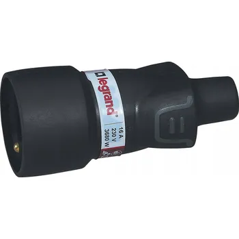Elektrická zásuvka Gumová zásuvka 230V s uzemněním (přenosná) 16A IP44 šroubové svorky HELMO Legrand