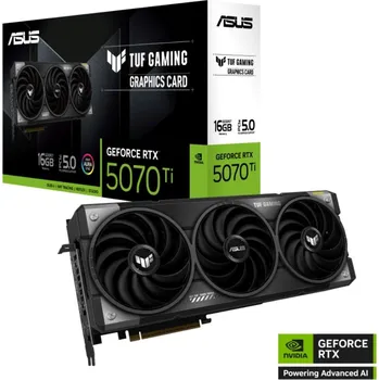 Grafická karta ASUS VGA NVIDIA GeForce RTX 5070 Ti TUF GAMING 16GB, 16GB GDDR7, 3xDP, 2xHDMI