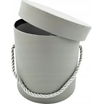 Obraz KRABIČKA KVĚTINOVÁ KRABIČKA DÁREK VELKÁ ŠEDÁ