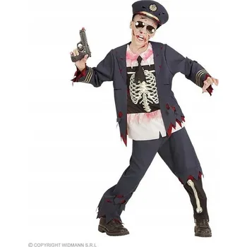 Karnevalový kostým KOSTÝM ZOMBIE POLICAJT HALLOWEEN 158