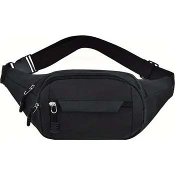 Ledvinka Voděodolná pánská sportovní ledvinka canvas | ledvinka taška - černý