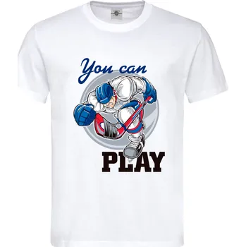 Pánské tričko Tričko You Can Play Druh: Pánské, Barva: Bílá, Velikost: S