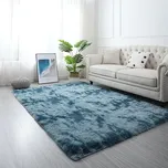 Chlupatý měkký koberec do obýváku | koberec, dekorace - Tmavě modrá Motley , 180x200cm